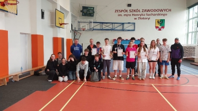 Powiatowy Turniej Badmintona o Puchar Dyrektora Zespołu Szkół Zawodowych