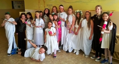 Uczta bogów greckich na Olimpie