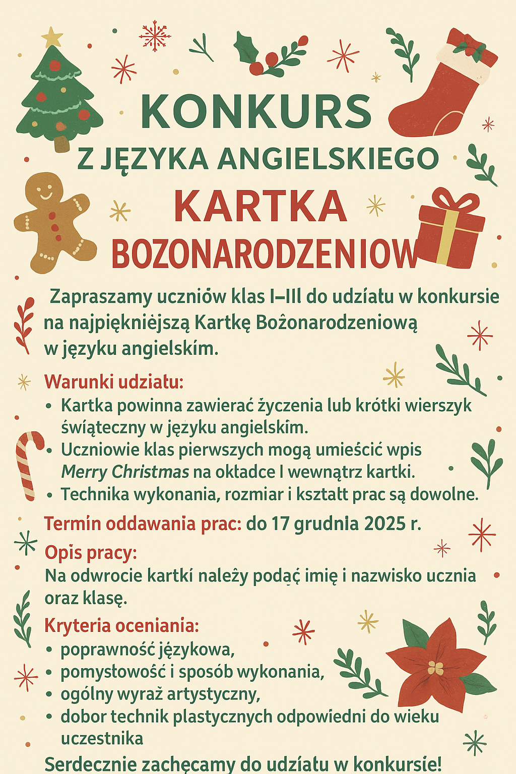 konkurs j.angielski kartka